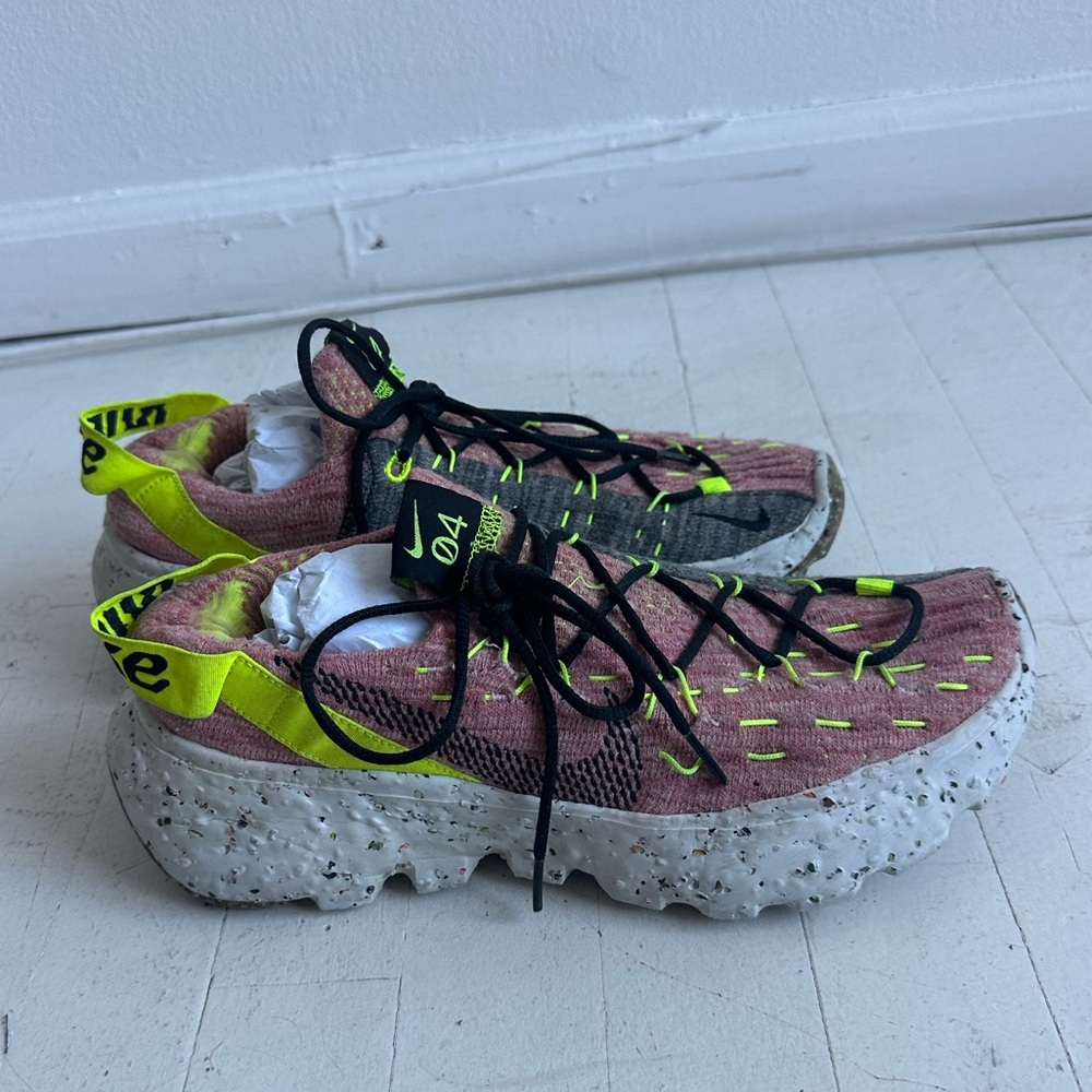 Nike Vibrant Pink and Neon Yellow Sneakers